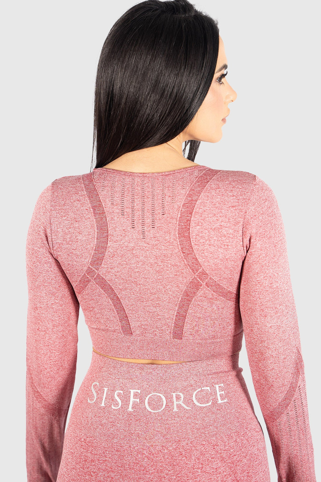 The Momentum Long Sleeve Top - Red Blush